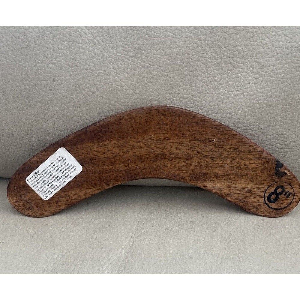david miller hand painted boomerang 8” Signed Original - Picture 3 of 5